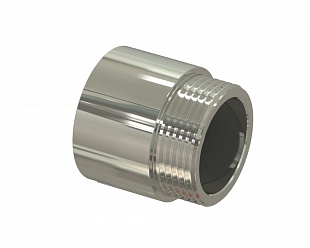 Удлинитель латунный Ø 25, ВР/НР 1/2"x40 мм RTP (никель)