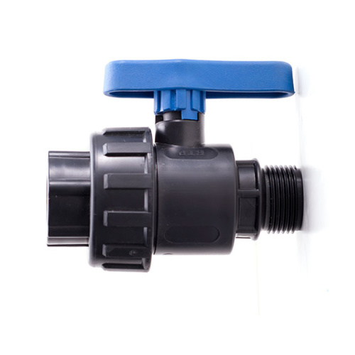 Кран шаровый компрессионный ВР/НР  1/2"х1/2" ПНД /50 шт.уп/
