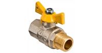 Кран шаровой газовый VALGAS, рукоятка бабочка 3/4" внутренняя/наружная