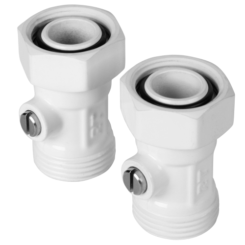 Набор нижнего подключения прямой 3/4"х3/4"EK раздельный ROYAL THERMO (белый)