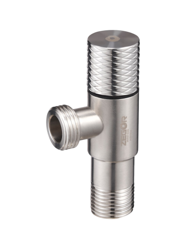 Кран шаровой  НР/НР 1/2"х1/2" круг-ручка, для сантех. приборов ZEGOR (нерж. сталь) /80/1 шт.уп./