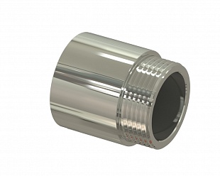 Удлинитель латунный Ø 21, НР 1/2"x 80 мм RTP (никель)