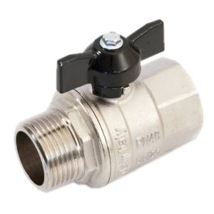 Кран шаровой полнопроходной 1/2" г/ш бабочка GF