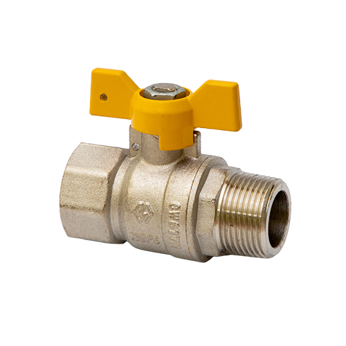 Кран шаровый газовый полнопроходной  3/4"в/н, бабочка MVI