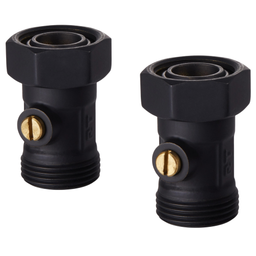 Набор нижнего подключения прямой 3/4"х3/4"EK раздельный ROYAL THERMO (черный)