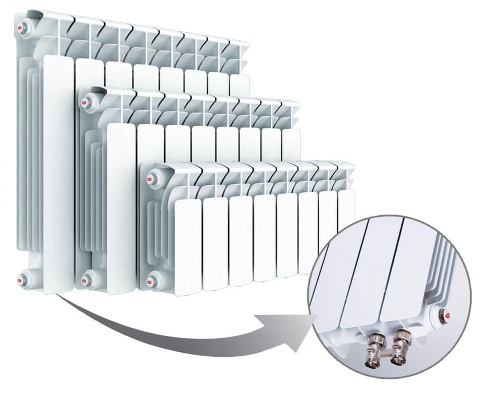 Радиатор биметаллический 350/80 мм 10 секции Revolution Bimetall ROYAL THERMO