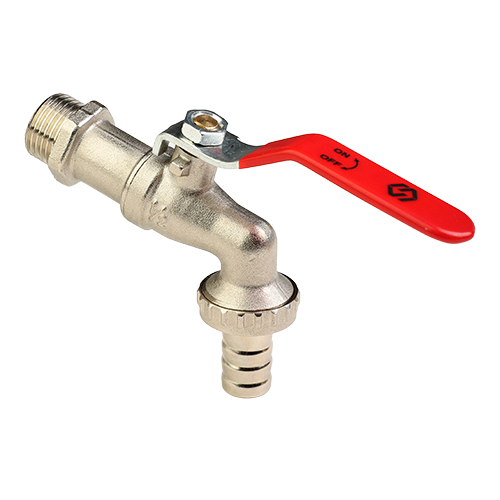 Кран шаровой водоразборный НР  1/2" PN40 со съёмным штуцером-14 RTP /40/10 шт.уп./