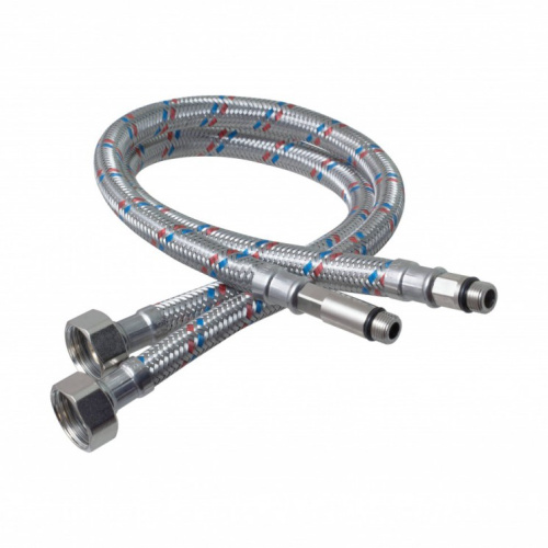 Подводка для смесителя, сталь 1/2"хМ10 г/ш 120 см