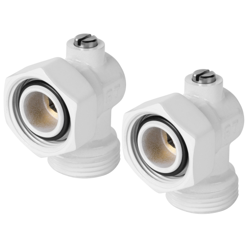 Набор нижнего подключения угловой 3/4"х3/4"EK раздельный ROYAL THERMO (белый)