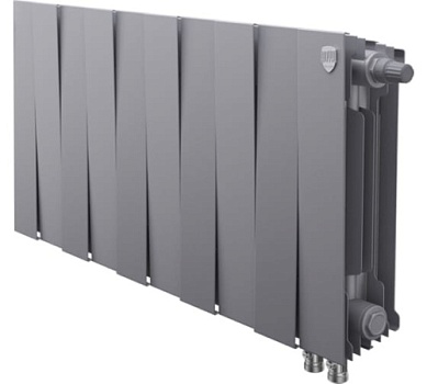 Радиатор биметаллический 300/100 мм 16 секции PianoForte/VDR/Silver Satin ROYAL THERMO