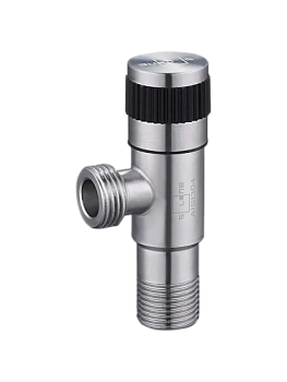 Кран шаровой  НР/НР 1/2"х1/2" круг-ручка, для сантех. приборов SOLONE (нерж. сталь) /80/1 шт.уп./