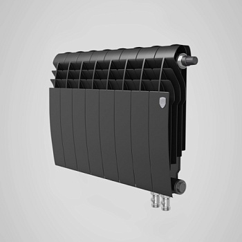 Радиатор биметаллический(нижн. подкл.) 500/87 мм 12 секции Biliner/VDR/Noir Sable ROYAL THERMO