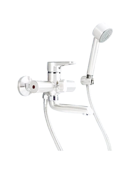 Смеситель для ванны PUD3-A045YW белый ZEGOR
