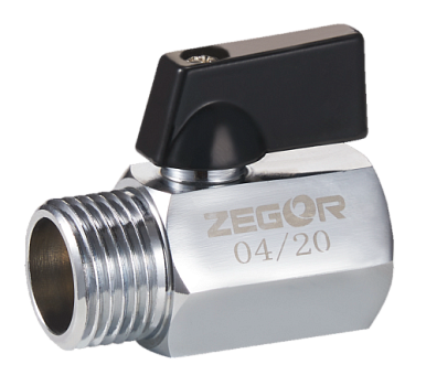 Кран шаровой Мини ВР/НР 1/2" ZEGOR /200/50 шт.уп/