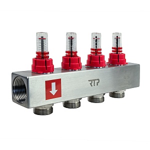 Комплект для теплого пола 1"х3/4" 4 вых Профи