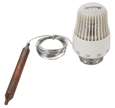 G457 Термоголовка жидкостная М30*1,5 мм с погружным датчиком 20-60°C GAPPO /50/5 шт.уп/