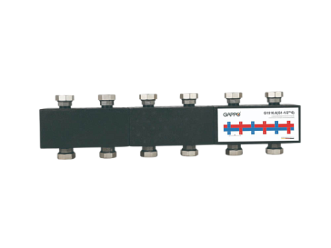 Коллектор G1.1/2" на 6 выходов в теплоизоляции GAPPO