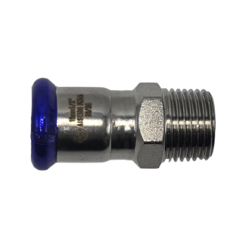 Пресс-муфта НР из нержавеющей стали MVI 22х3/4 М 250/10