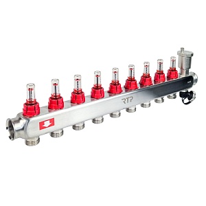 Комплект для теплого пола 1"х3/4" 9 вых Эко