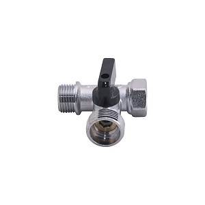 Кран шаровый для сантех. приборов ВР/НР/НР  1/2"х3/4"х1/2" проходной GAPPO