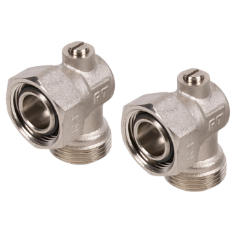 Набор нижнего подключения угловой 3/4"х3/4"EK раздельный ROYAL THERMO