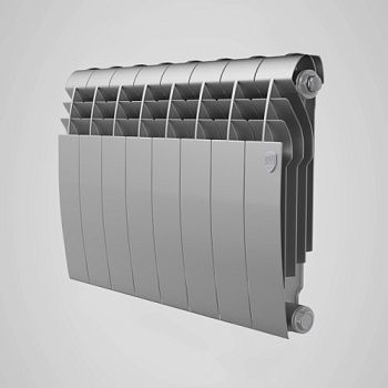 Радиатор биметаллический 350/87 мм 12 секции Biliner/Silver Satin ROYAL THERMO