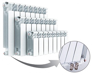 Радиатор биметаллический 350/80 мм 10 секции Revolution Bimetall ROYAL THERMO
